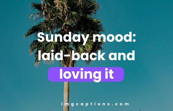 Sunday Vibes Captions for Instagram