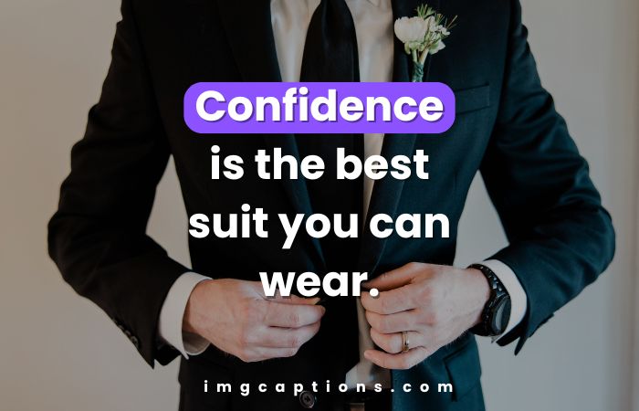 Beautiful Suit Captions for Instagram