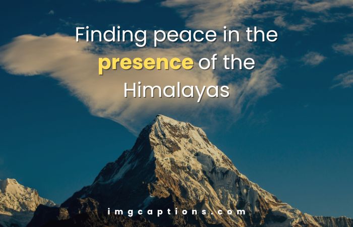 Himalayan Travel Captions