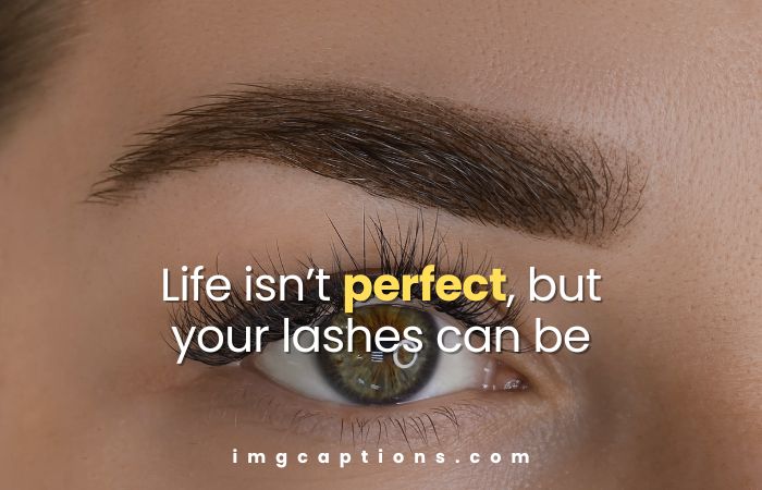 Lashes Captions for Instagram