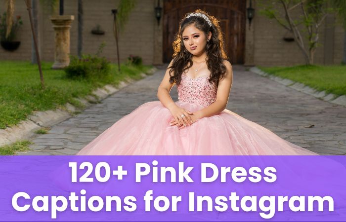 Pink Dress Captions for Instagram