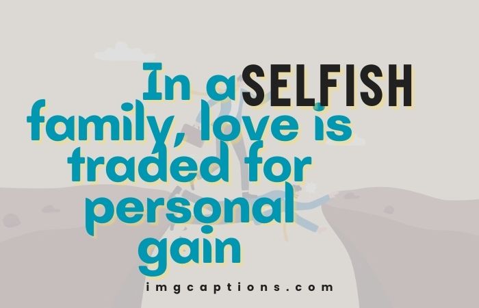 Selfish Family Members Quotes in Hindi